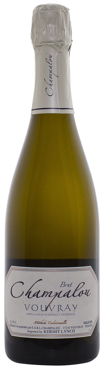 Champalou Vouvray Brut Methode Traditionnelle Front Bottle Shot