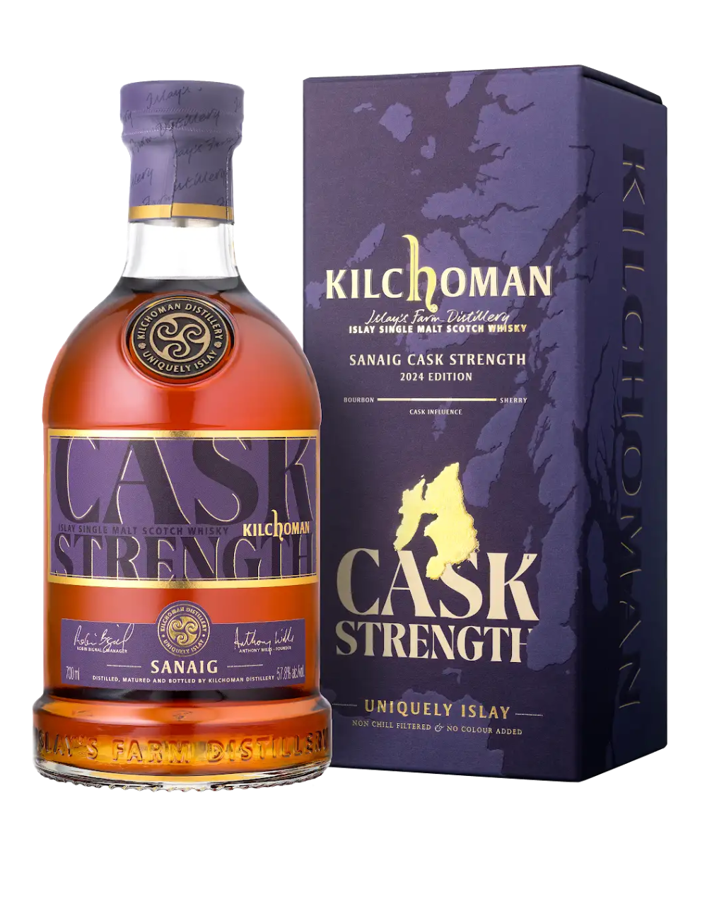 KILCHOMAN SANAIG CASK STRENGTH SCOTCH WHISKY 700 ML