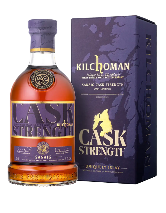 KILCHOMAN SANAIG CASK STRENGTH SCOTCH WHISKY 700 ML