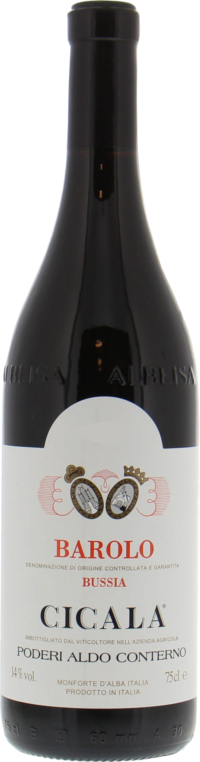 Aldo Conterno Barolo Cicala 2020  Front Bottle Shot