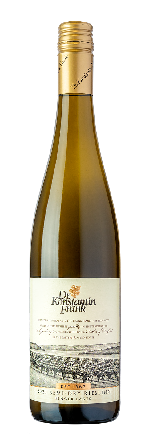 Dr. Konstantin Frank Semi-Dry Riesling 2021  Front Bottle Shot