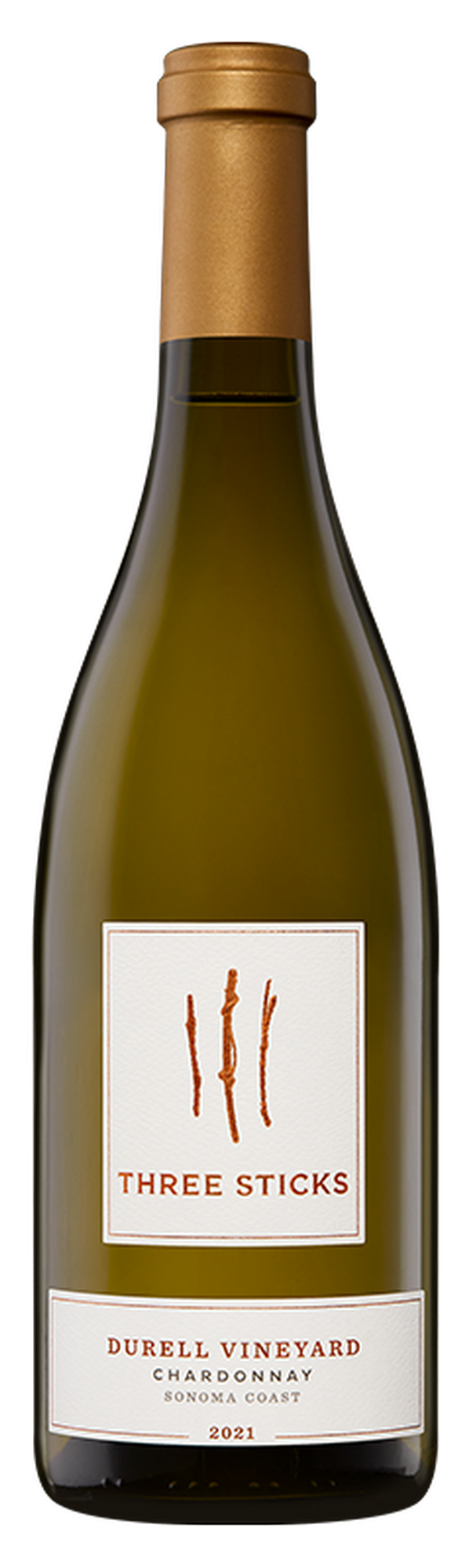 Three Sticks Durell Vineyard Chardonnay 2021  Front Bottle Shot