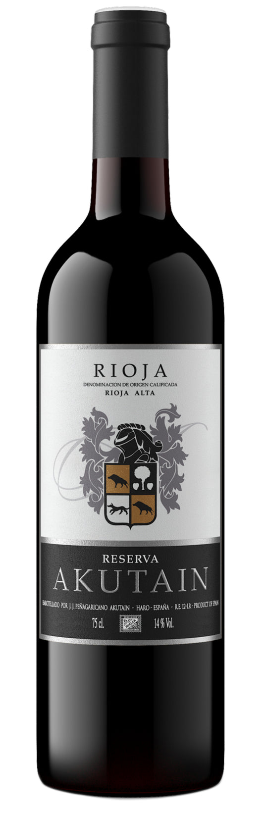 Bodega Akutain Reserva 2017  Front Bottle Shot