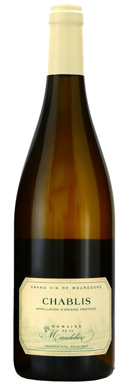Domaine de la Mandeliere Chablis 2021  Front Bottle Shot