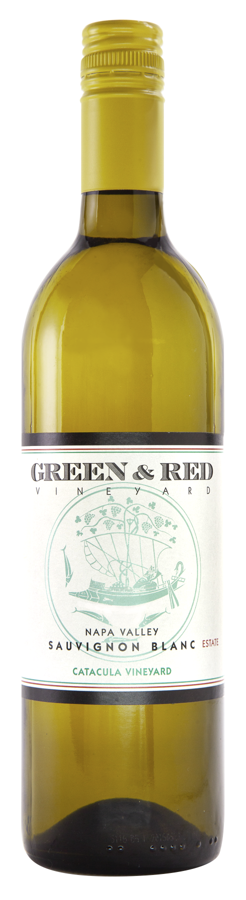 Green & Red Catacula Vineyard Sauvignon Blanc 2023  Front Bottle Shot