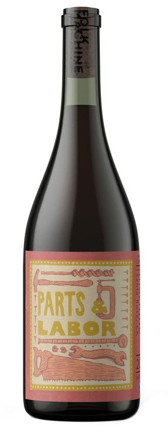 Folk Machine Parts and Labor Red Blend 2022  Front Bottle Shot