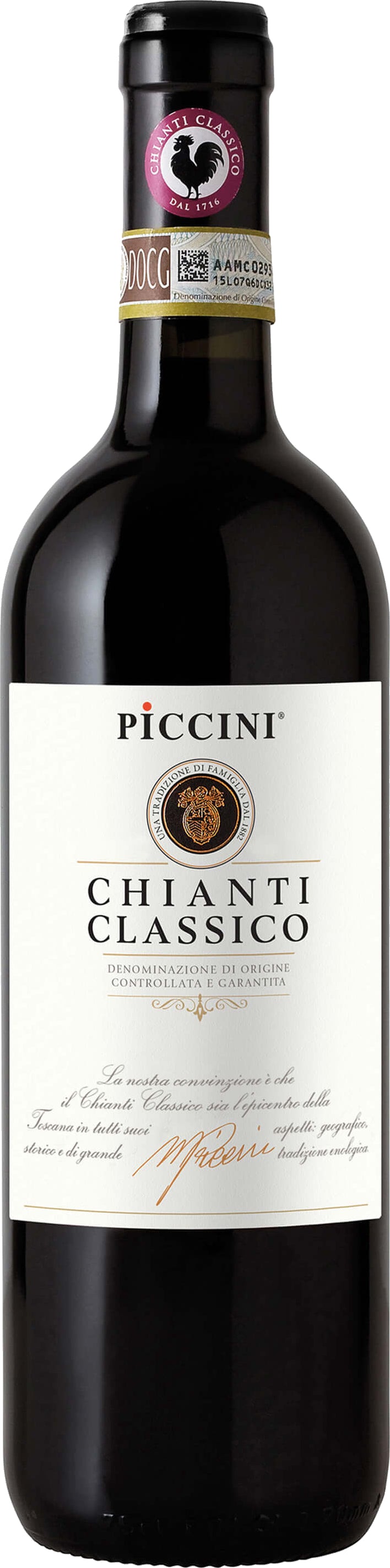 Piccini Chianti Classico 2021  Front Bottle Shot