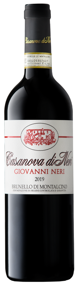 Casanova di Neri Brunello di Montalcino Giovanni Neri 2019  Front Bottle Shot
