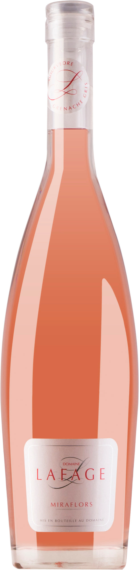 Domaine Lafage Miraflors Rose 2023  Front Bottle Shot