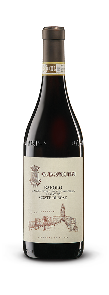G.D. Vajra Barolo Coste di Rose 2018  Front Bottle Shot