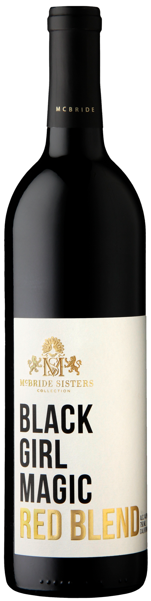 McBride Sisters Black Girl Magic Red Blend 2019  Front Bottle Shot