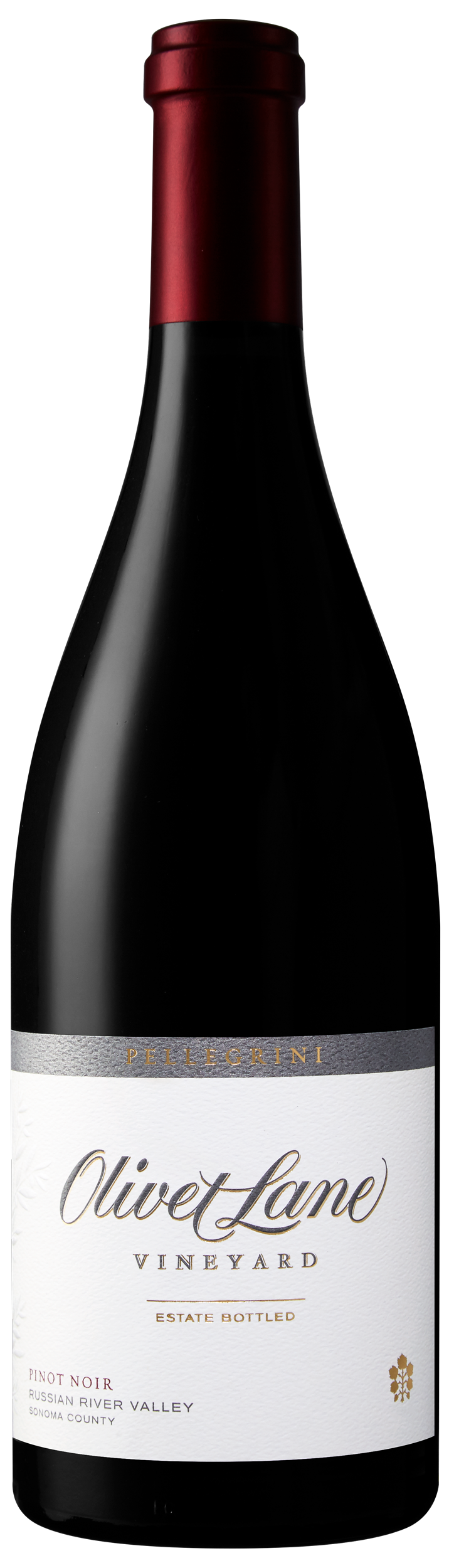 Pellegrini Olivet Lane Vineyard Pinot Noir 2018  Front Bottle Shot