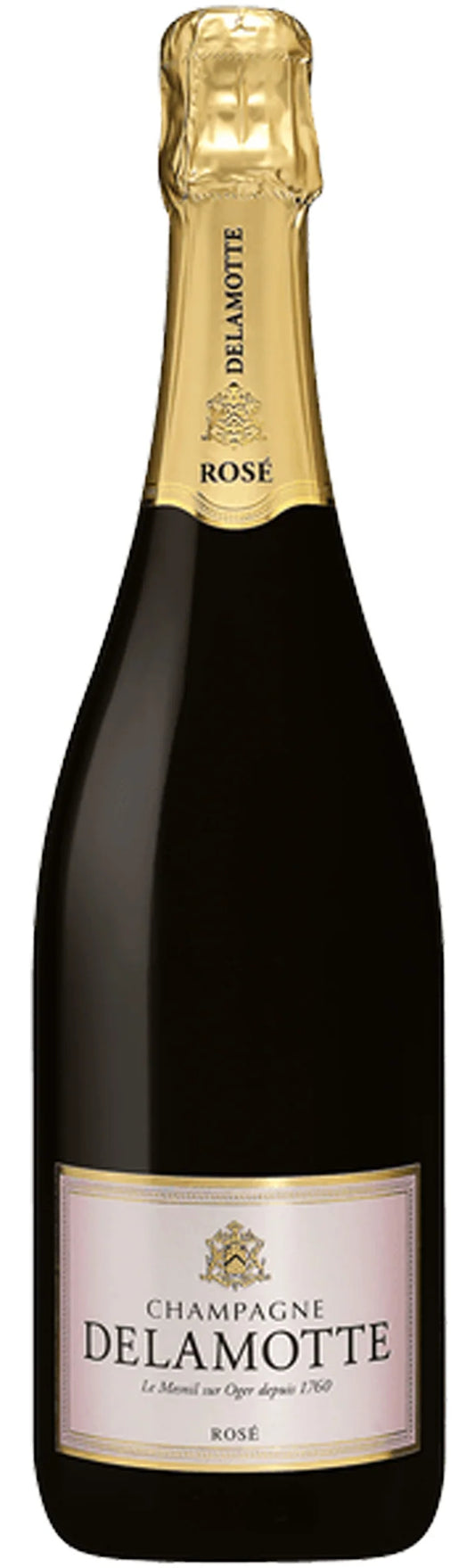 Delamotte Brut Rose  Front Bottle Shot