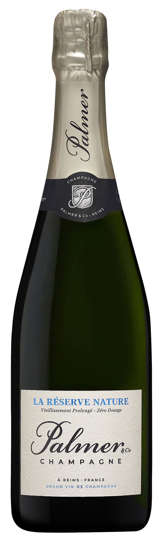 Champagne Palmer La Reserve Brut Nature  Front Bottle Shot