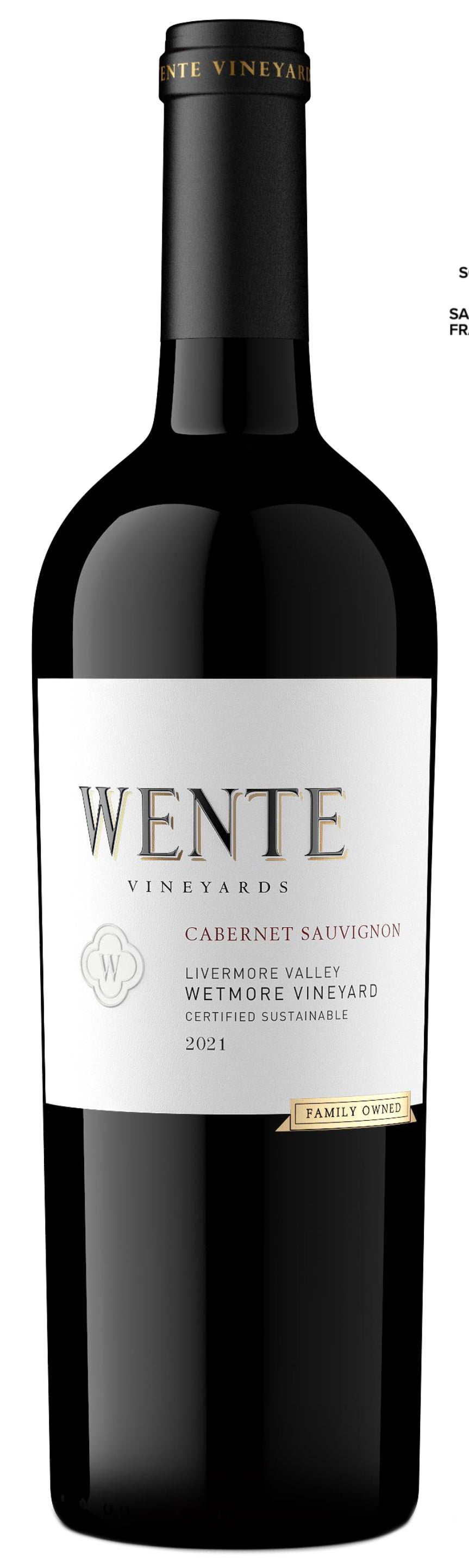 Wente Wetmore Vineyard Cabernet Sauvignon 2021  Front Bottle Shot