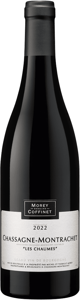 Morey-Coffinet Chassagne-Montrachet Les Chaumes Rouge 2022  Front Bottle Shot