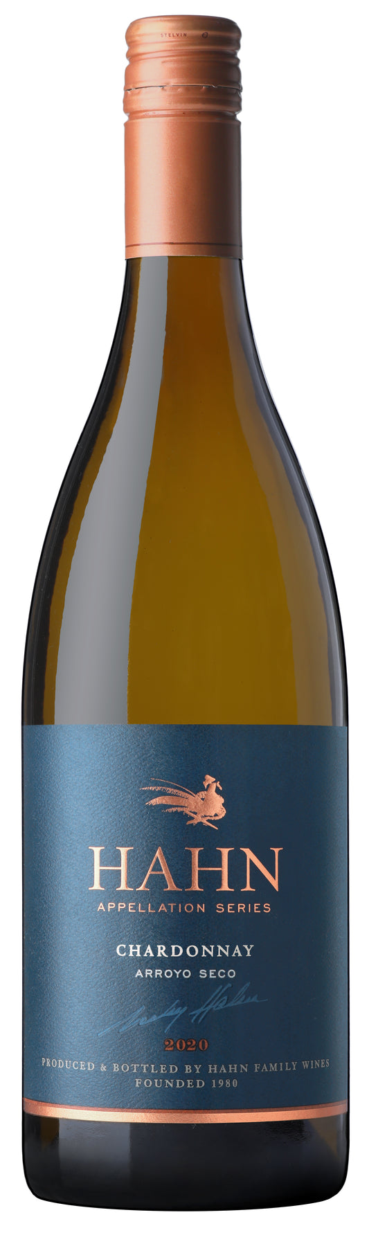 Hahn Appellation Series Chardonnay 2020  Front Bottle Shot