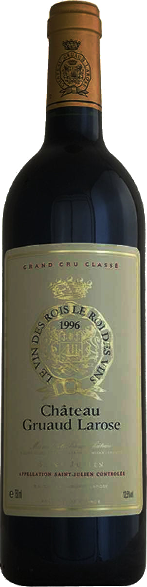 Chateau Gruaud Larose  1996  Front Bottle Shot