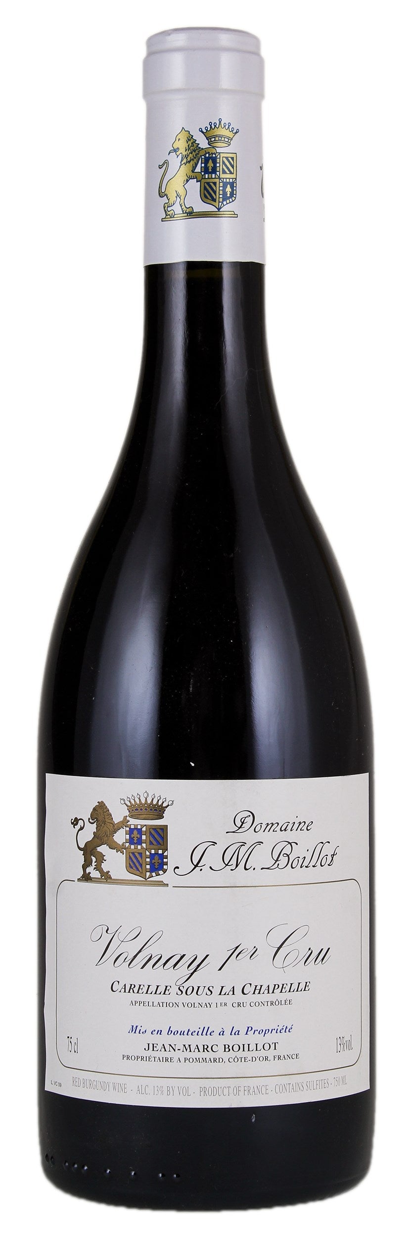 Jean-Marc Boillot Volnay Carelle Sous La Chapelle Premier Cru 2021  Front Bottle Shot