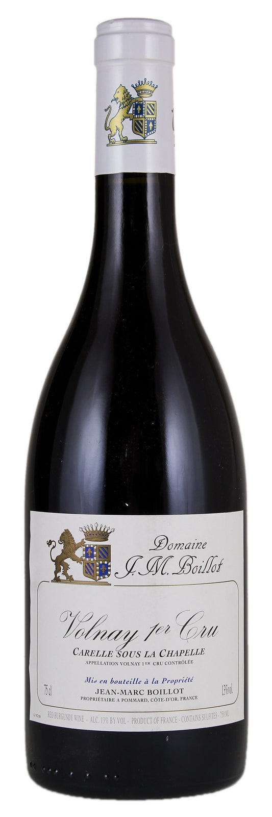 Jean-Marc Boillot Volnay Carelle Sous La Chapelle Premier Cru 2021  Front Bottle Shot