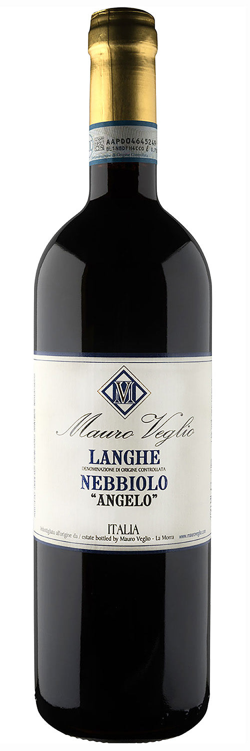 Mauro Veglio Langhe Angelo Nebbiolo 2022  Front Bottle Shot