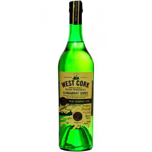 West Cork Glengarriff Peat Charred Cask Single Malt Irish Whiskey