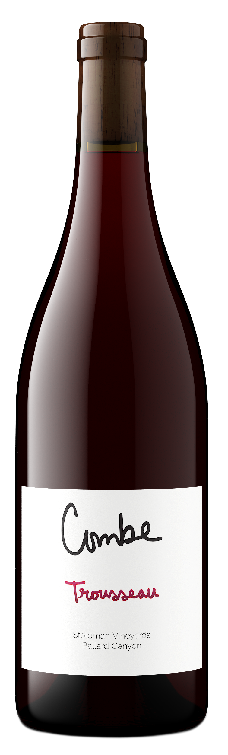 Stolpman Vineyards Combe Trousseau 2023  Front Bottle Shot