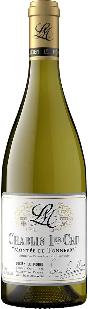 Lucien Le Moine Chablis Montee de Tonnerre Premier Cru 2021  Front Bottle Shot