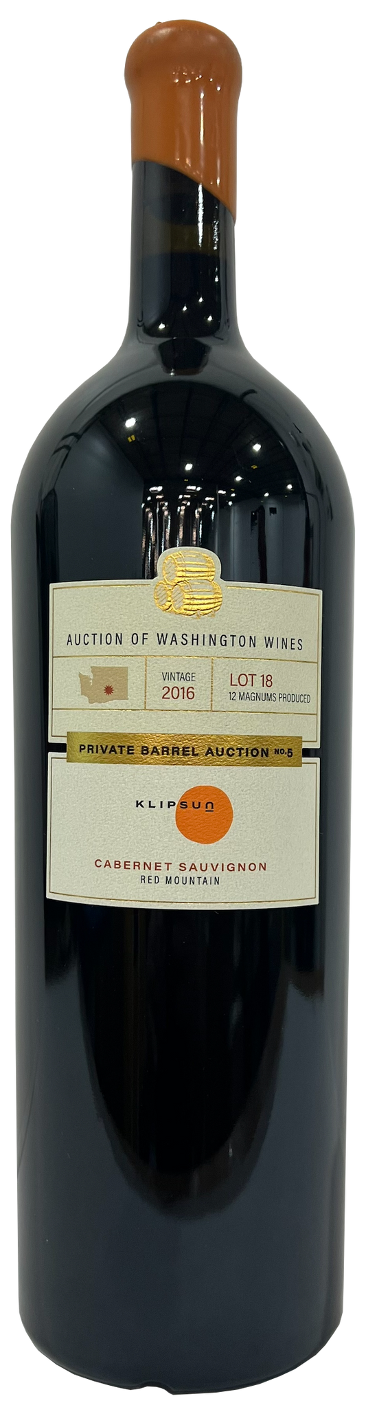 Klipsun Cabernet Sauvignon (1.5L Magnum) (Private Barrel Auction Wine) 2016  Front Bottle Shot