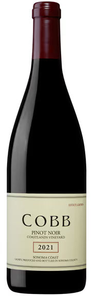 Cobb Wines Coastlands Vineyard Pinot Noir 2021  Front Bottle Shot