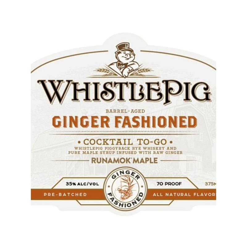 WhistlePig Ginger Fashioned Cocktail 375ml