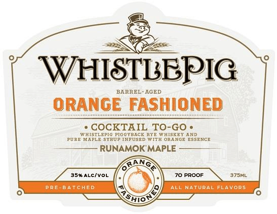 Whistlepig Orange Fashioned Cocktail To Go (375Ml)