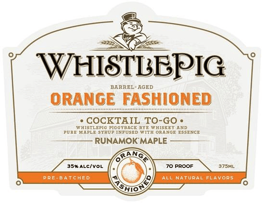 Whistlepig Orange Fashioned Cocktail To Go (375Ml)