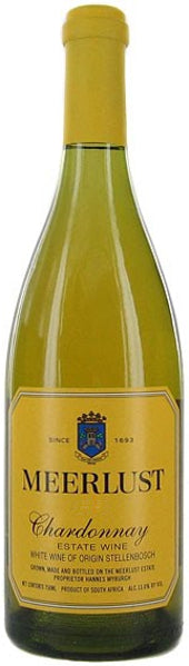 Meerlust Chardonnay 2022  Front Bottle Shot