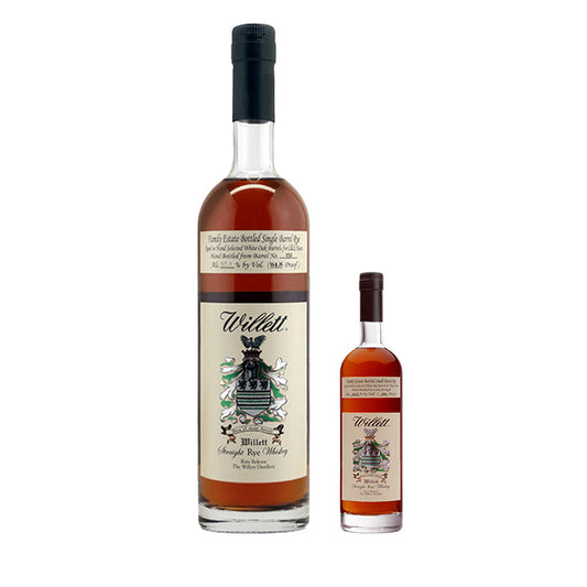 Willett 4-Year-Old Rye 750ml and Willett 3-Year-Old Rye 50ml Bundle