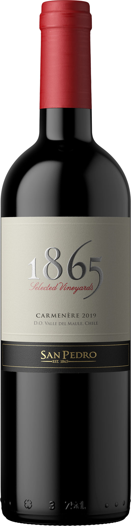Vina San Pedro 1865 Selected Vineyards Carmenere 2019  Front Bottle Shot