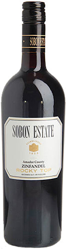 Sobon Estate Rocky Top Zinfandel 2022  Front Bottle Shot