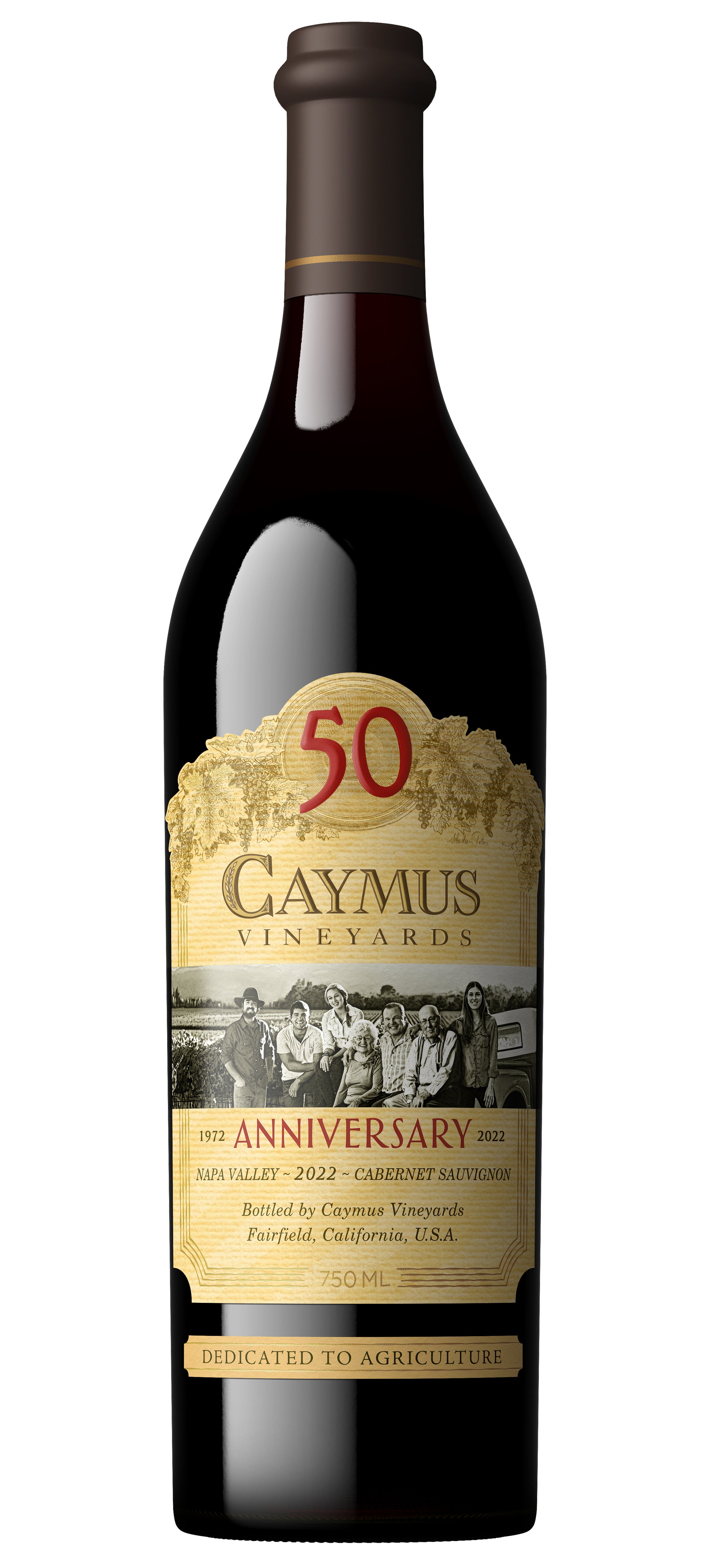 Caymus Napa Valley Cabernet Sauvignon (50th Anniversary) 2022  Front Bottle Shot