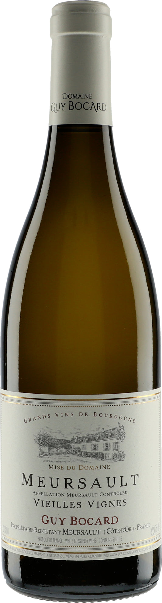 Guy Bocard Meursault Vieilles Vignes 2021  Front Bottle Shot