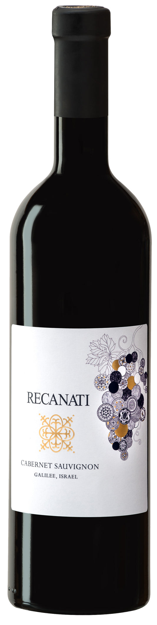Recanati Galilee Cabernet Sauvignon (OU Kosher) 2020  Front Bottle Shot
