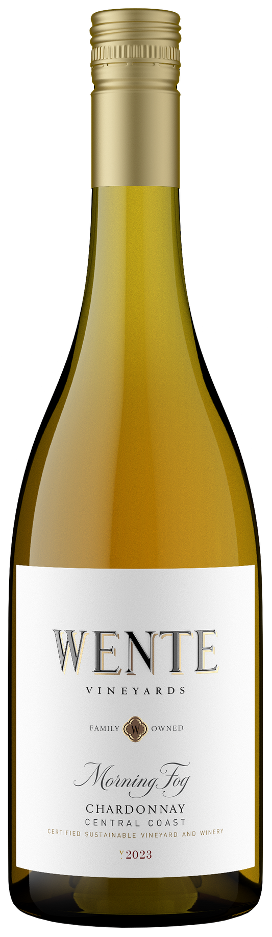 Wente Morning Fog Chardonnay 2023  Front Bottle Shot