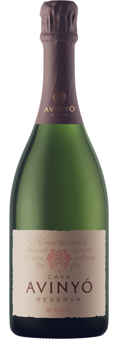 Avinyo Brut Reserva Cava 2021  Front Bottle Shot