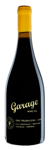 Garage Wine Co. Cru Truquilemu Carignan 2019  Front Bottle Shot