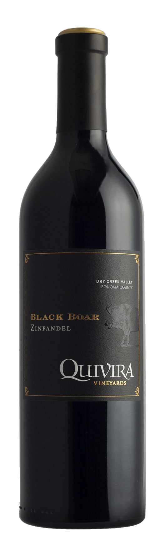 Quivira Black Boar Zinfandel 2019  Front Bottle Shot