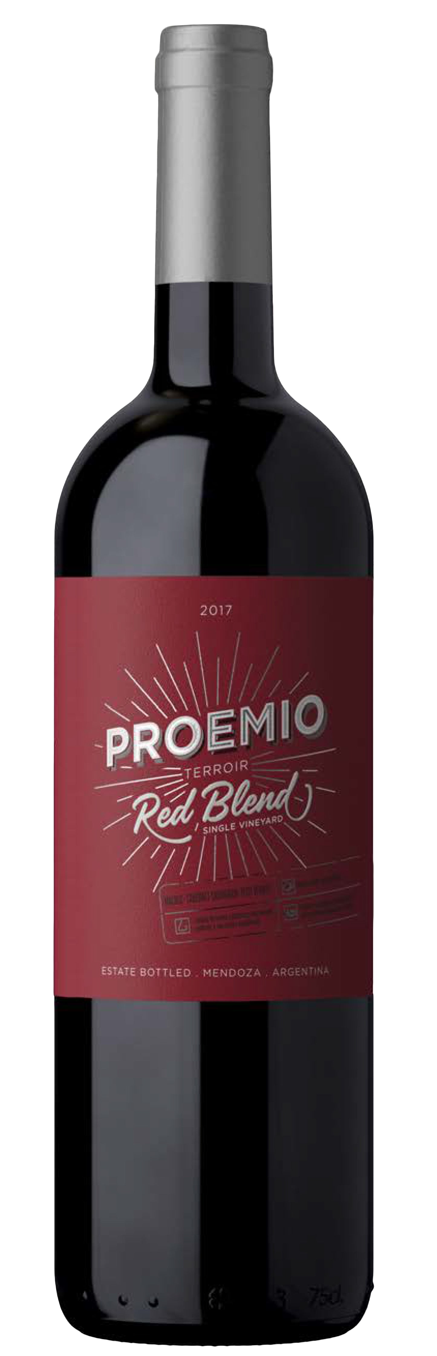 Proemio Wines Terroir Red Blend 2017  Front Bottle Shot