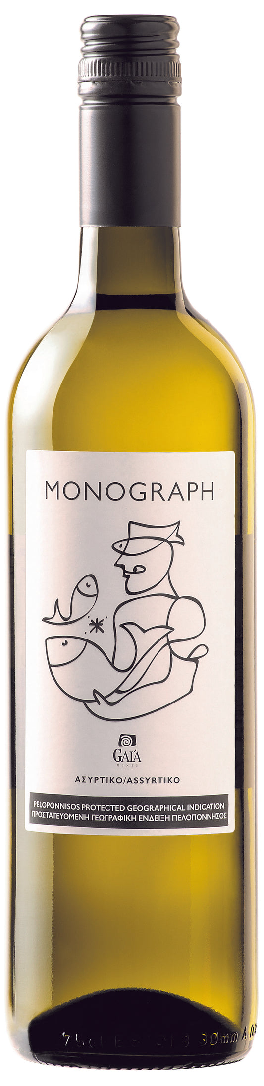 Gaia Monograph Assyrtiko 2024  Front Bottle Shot