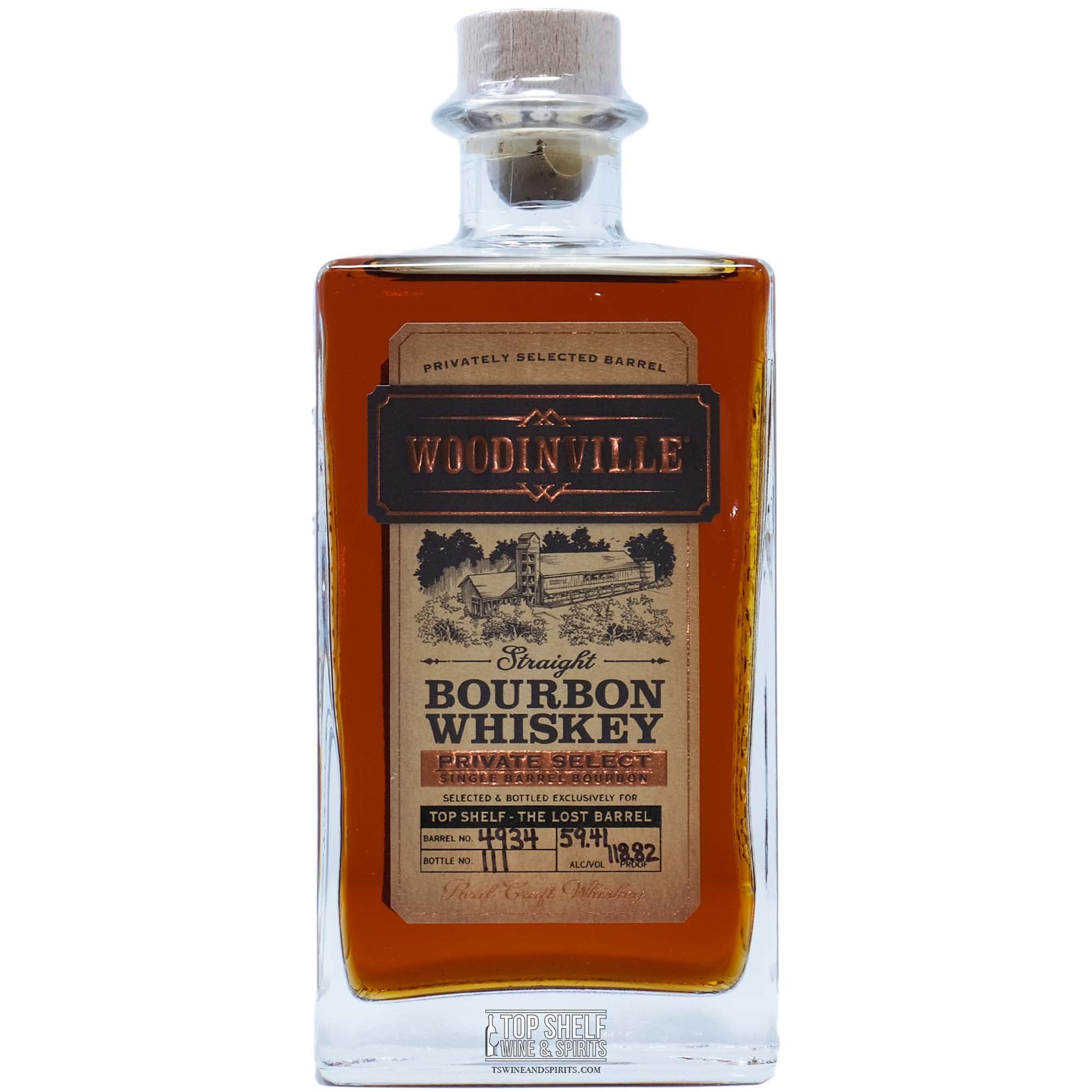 Woodinville 6 Year Bourbon â€œThe Lost Barrelâ€ Cask Strength (Private Selection)