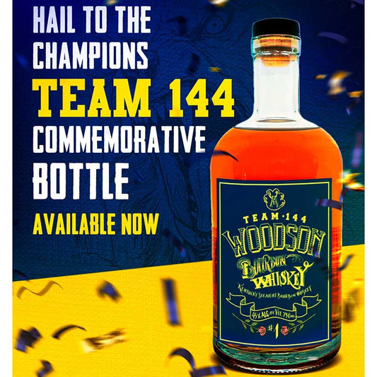 Woodson Team 144 Michigan Commemorative Bottle Bourbon Whiskey 750ml