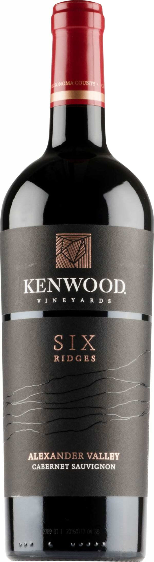 Kenwood Six Ridges Cabernet Sauvignon 2021  Front Bottle Shot