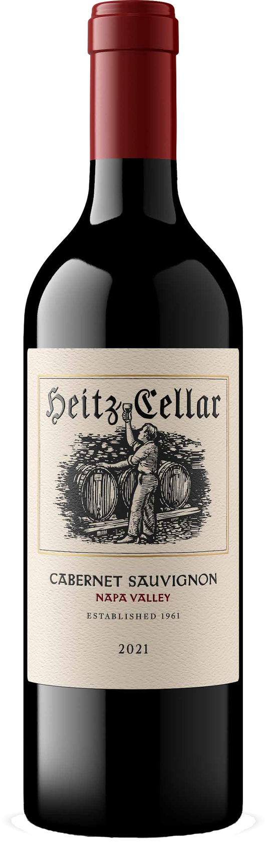 Heitz Cellar Napa Valley Cabernet Sauvignon 2021  Front Bottle Shot